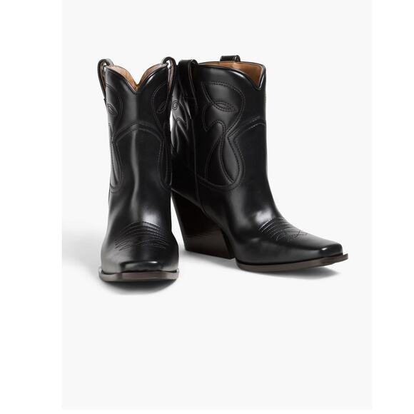 Stella Mccartney Cowboy Boot Women's Black 40 US New In Box Hot! - Picture 6 of 15